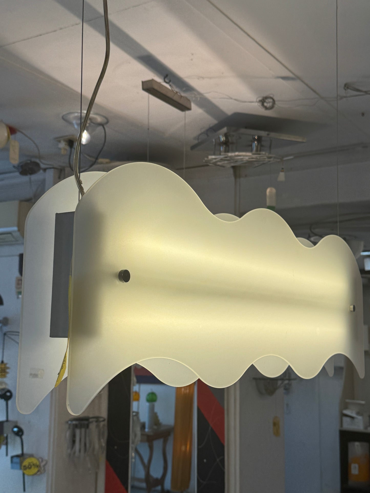 Lampadario al neon Slem Cattaneo